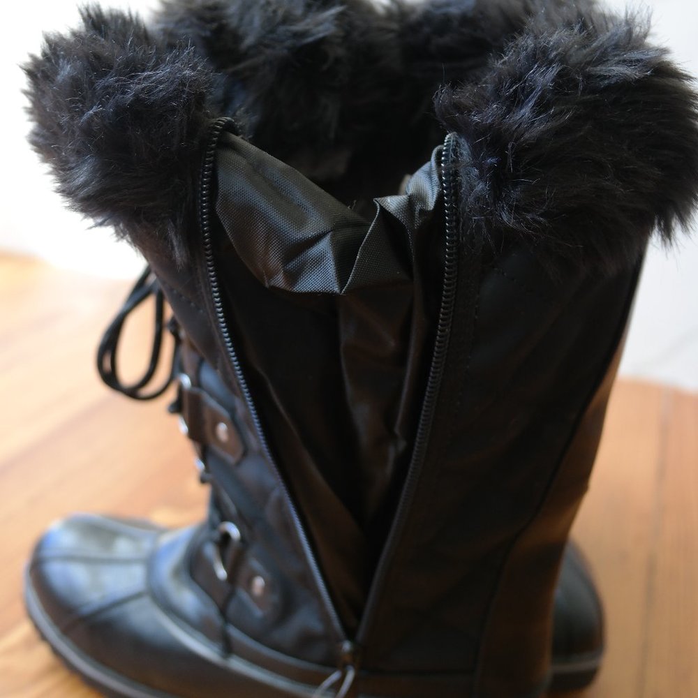 DREAM PAIRS Thinsulate Womens Winter Mid Calf Faux Fur Lined Snow Boots Size 10 - Picture 5 of 11